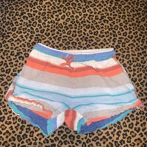 Colorful Stripped Stretchy Shorts